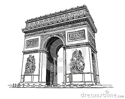 Arc de triomphe Vector Illustration