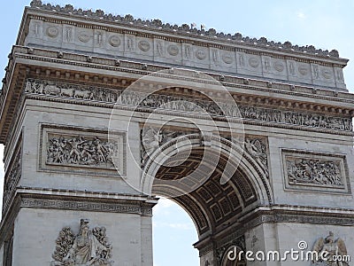 Arc de Triomphe de l'Ã‰toile Stock Photo