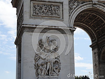 Arc de Triomphe de l'Ã‰toile Stock Photo