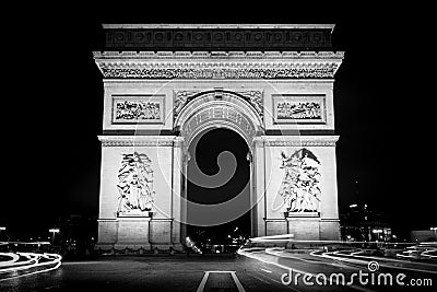 Arc de triomphe Editorial Stock Photo