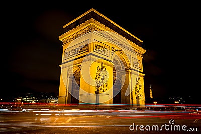 Arc de triomphe Editorial Stock Photo