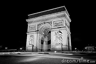 Arc de triomphe Editorial Stock Photo