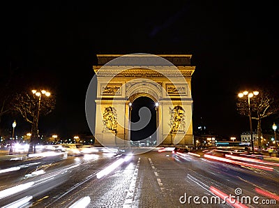 Arc de Triomphe Paris Stock Photo