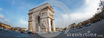 Arc de Triomphe - Paris Stock Photo