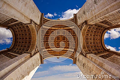 Arc de Triomphe in Paris Arch of Triumph Stock Photo