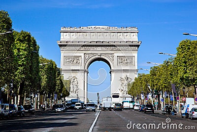 Arc de Triomphe, Paris, France. Stock Photo