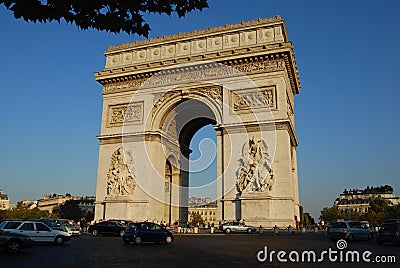 Arc de Triomphe Paris Editorial Stock Photo