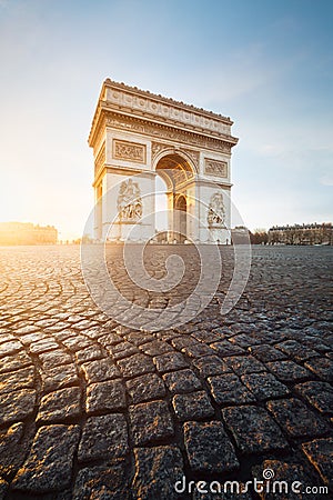 Arc de Triomphe, Paris Stock Photo