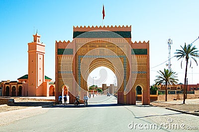 The arc, door of the city at moroco Editorial Stock Photo