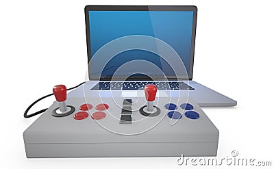 Arcade joystick. Stock Photo