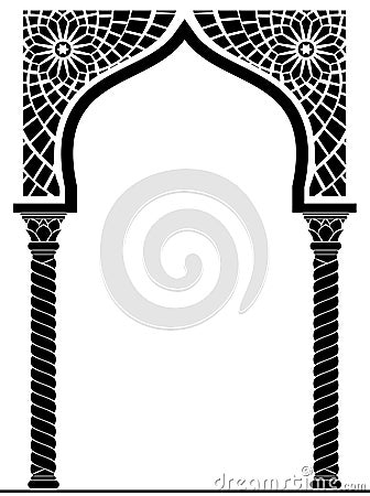 Arch in the Arabic style Vector Illustration