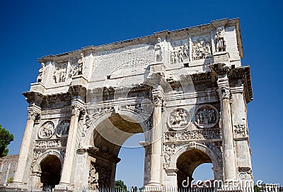 Arch of Constantine in Rome Stock Photo