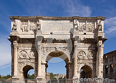 Arch of Constantine Rome (Italy) Stock Photo