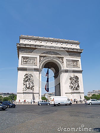 The arch de triomphe Editorial Stock Photo