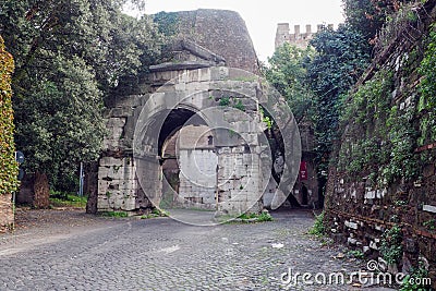 The Arch of Drusus in Rome, Italy Editorial Stock Photo