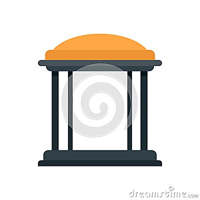 Arch gazebo icon flat isolated vector Vector Illustration