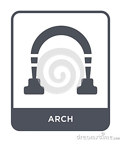 arch icon in trendy design style. arch icon isolated on white background. arch vector icon simple and modern flat symbol for web Vector Illustration