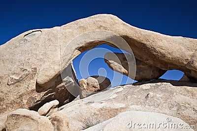 Arch Rock Joshua Tree National Park Rock Formation Stock Photo