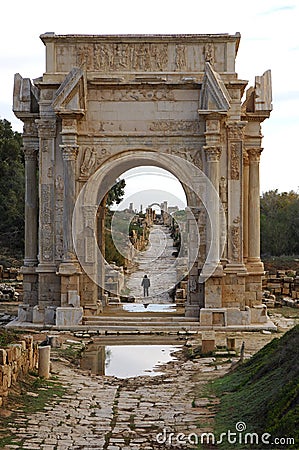 Arch of Septimus Severus Stock Photo