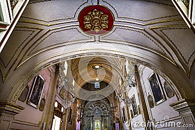 Arch Basilica Our Lady Solitude Facade Church Oaxaca Mexico Stock Photo