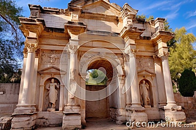 arch of titus in rome on a sunny day Stock Photo