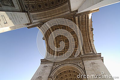 Arch of Triumph Paris Stock Photo