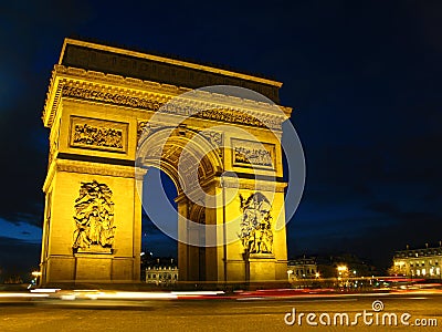 Arch of Triumph, Paris, France Stock Photo