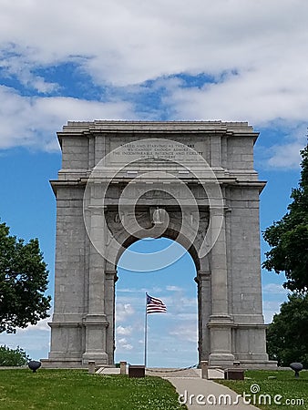 The Arch at Valley Forge Stock Photo