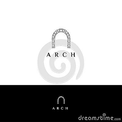 Arch vector logo. Arch emblem Vector Illustration