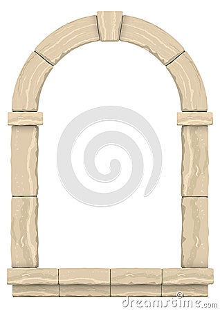 Classic antique arch Vector Illustration