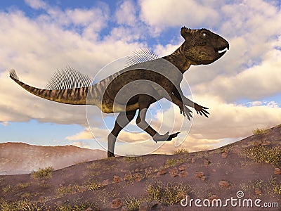 Archaeoceratops dinosaur - 3D render Stock Photo