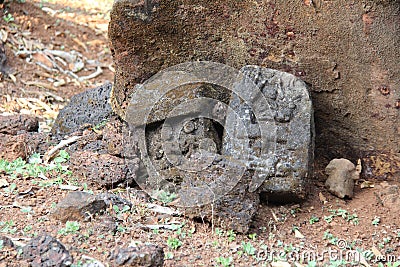 Archaeological Excavation in India and finds Stock Photo