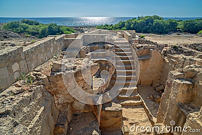 Archaeological museum in Paphos on Cyprus Editorial Stock Photo