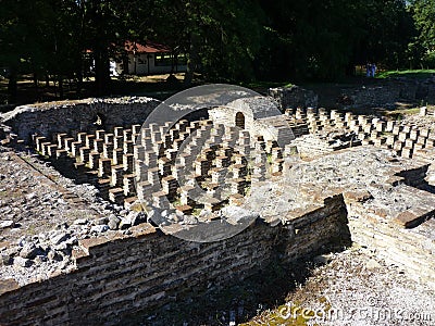 The archaeological site of ancient Dion, Greece Stock Photo