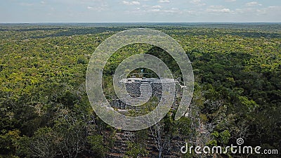 Archaeological Site: El Mirador, the cradle of Mayan civilization and the oldest mayan city in history Stock Photo