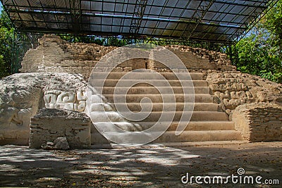 Archaeological Site: El Mirador, the cradle of Mayan civilization and the oldest mayan city in history Stock Photo
