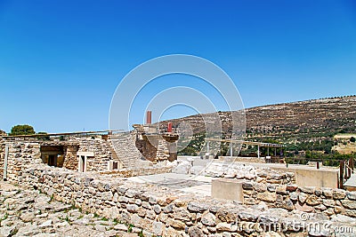 the archaeological site of Knossus (Greece) Stock Photo