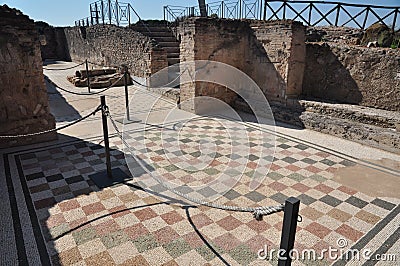 Archaeological site Rome, Villa dei Quintili, Appia Antica Stock Photo