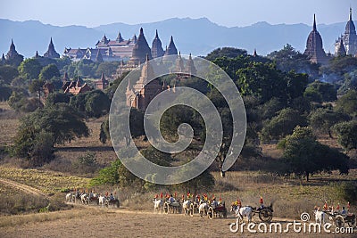 Archaeological Zone - Bagan - Myanmar (Burma) Stock Photo