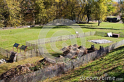 Archaeology Dig Site Harpers Ferry Stock Photo