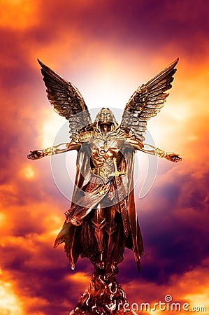 Archangel Michael Stock Photo