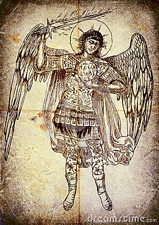 Archangel Uriel Stock Photo