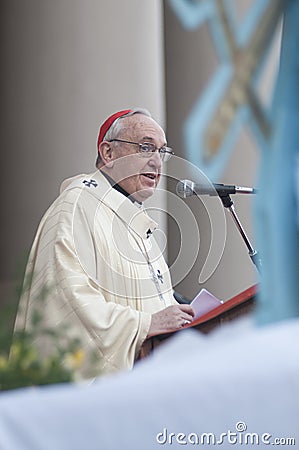 Archbishop Jorge Bergoglio before being Pope Francis Editorial Stock Photo