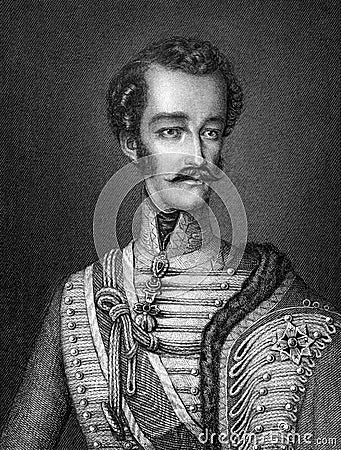 Archduke Stephen, Palatine of Hungary Editorial Stock Photo