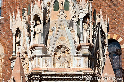 Arche Scaligere of Cansignorio - Verona Italy Stock Photo