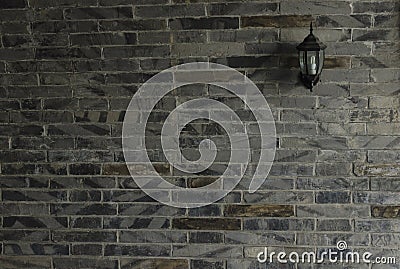 Arched brick wall and wall Stock Photo