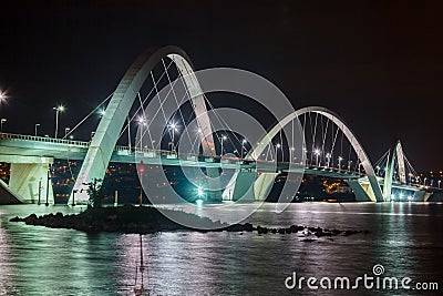 JK Bridge Brasilia Editorial Stock Photo