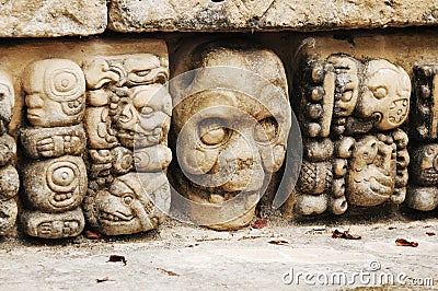 Archeological Park in Copan Stock Photo