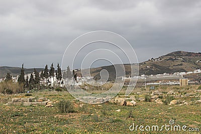 Archeological site outside of Tetouan, city in Morocco / North Africa Stock Photo