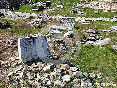 Archeological Site - Ulpia Traiana Sarmizegetusa, Romania Stock Photo